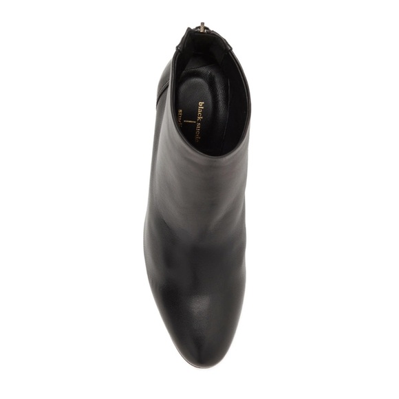 NEW Black Suede Studio Bria Heel Boot Black Leather Size - Picture 4 of 10